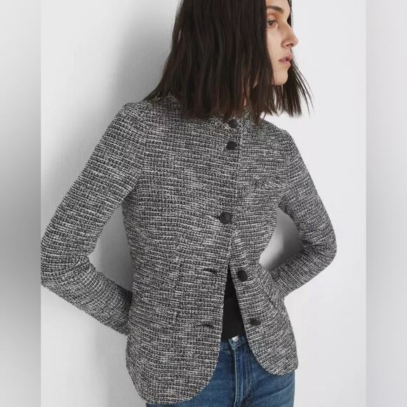 Rag & Bone Slade Italian Tweed Blazer Black Multi 00 - Picture 12 of 12